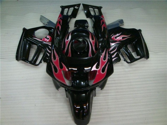 1995-1998 Black Red Flame Honda CBR600 F3 Bike Fairing Kit Canada 1995-1998 Black Red Flame Honda CBR600 F3 Bike Fairing Kit Canada