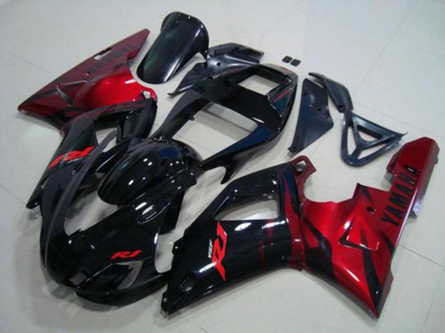 1998-1999 Black Red Yamaha YZF R1 Motorcylce Fairings Canada 1998-1999 Black Red Yamaha YZF R1 Motorcylce Fairings Canada