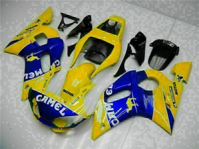 1998-2002 Yellow Blue Yamaha YZF R6 Moto Fairings Canada 1998-2002 Yellow Blue Yamaha YZF R6 Moto Fairings Canada