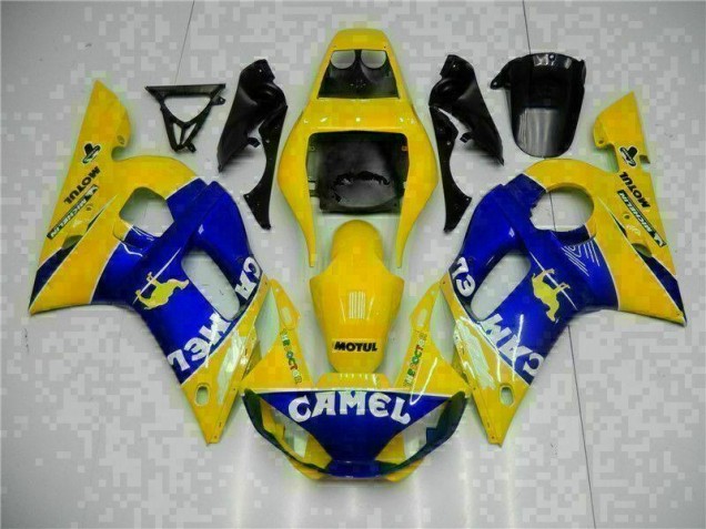 1998-2002 Yellow Blue Yamaha YZF R6 Moto Fairings Canada 1998-2002 Yellow Blue Yamaha YZF R6 Moto Fairings Canada