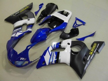 1998-2002 Blue White and Black Yamaha YZF R6 Motorcylce Fairings Canada