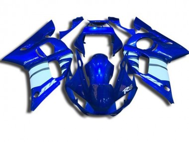 1998-2002 Blue and White Yamaha YZF R6 Motorbike Fairings Canada