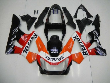2000-2001 Orange Red Black Repsol Honda CBR900RR 929RR Motorbike Fairing Kits Canada