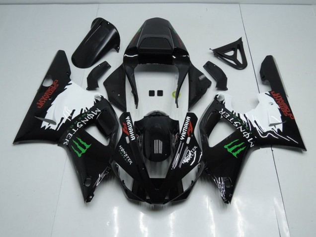 2000-2001 Black White Monster Yamaha YZF R1 Bike Fairing Canada 2000-2001 Black White Monster Yamaha YZF R1 Bike Fairing Canada