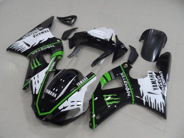 2000-2001 Black White Green Monster Yamaha YZF R1 Motorbike Fairing Canada 2000-2001 Black White Green Monster Yamaha YZF R1 Motorbike Fairing Canada