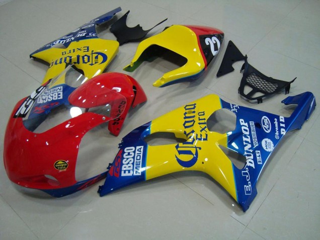 2000-2002 Red Yellow Blue Corona Race Suzuki GSXR 1000 Motorbike Fairings Canada 2000-2002 Red Yellow Blue Corona Race Suzuki GSXR 1000 Motorbike Fairings Canada