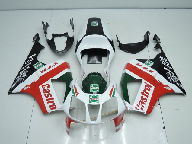 2000-2006 White Black Red Castro Honda VTR1000 Bike Fairings Canada 2000-2006 White Black Red Castro Honda VTR1000 Bike Fairings Canada