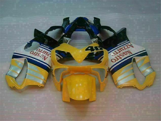 2001-2003 Yellow Silver Nastro Azzurro Honda CBR600 F4i Motorcylce Fairings Canada 2001-2003 Yellow Silver Nastro Azzurro Honda CBR600 F4i Motorcylce Fairings Canada