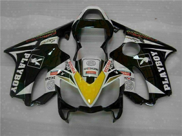 2001-2003 Yellow Silver Black Playboy Honda CBR600 F4i Motorcycle Fairing Kit Canada 2001-2003 Yellow Silver Black Playboy Honda CBR600 F4i Motorcycle Fairing Kit Canada