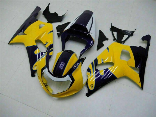 2001-2003 Yellow Suzuki GSXR 600/750 Bike Fairings Canada 2001-2003 Yellow Suzuki GSXR 600/750 Bike Fairings Canada