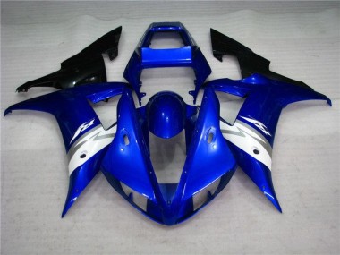 2002-2003 Blue White Yamaha YZF R1 Motorcycle Fairing Kits Canada