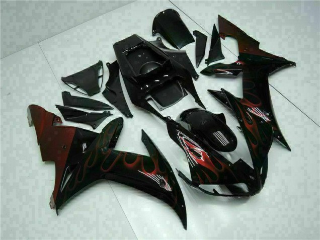 2002-2003 Black Yamaha YZF R1 Motorcyle Fairings Canada 2002-2003 Black Yamaha YZF R1 Motorcyle Fairings Canada