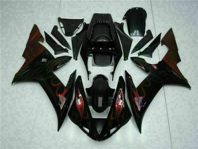 2002-2003 Black Yamaha YZF R1 Motorcyle Fairings Canada 2002-2003 Black Yamaha YZF R1 Motorcyle Fairings Canada