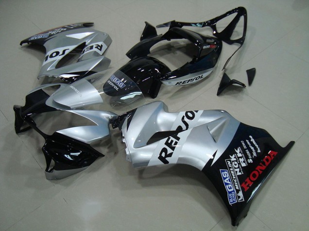 2002-2013 Silver Repsol Honda VFR800 Moto Fairings Canada 2002-2013 Silver Repsol Honda VFR800 Moto Fairings Canada