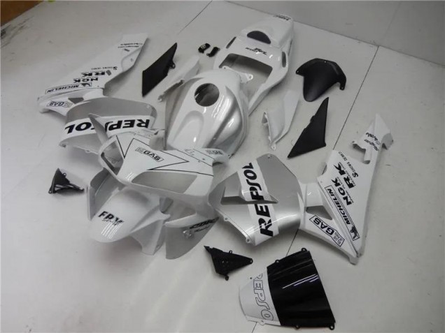 2003-2004 Silver White Black Repsol Honda CBR600RR Motorcycle Fairings Kit Canada