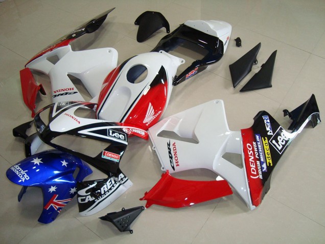 2003-2004 White Black Red Lee Honda CBR600RR Motorcycle Fairing Kit Canada 2003-2004 White Black Red Lee Honda CBR600RR Motorcycle Fairing Kit Canada