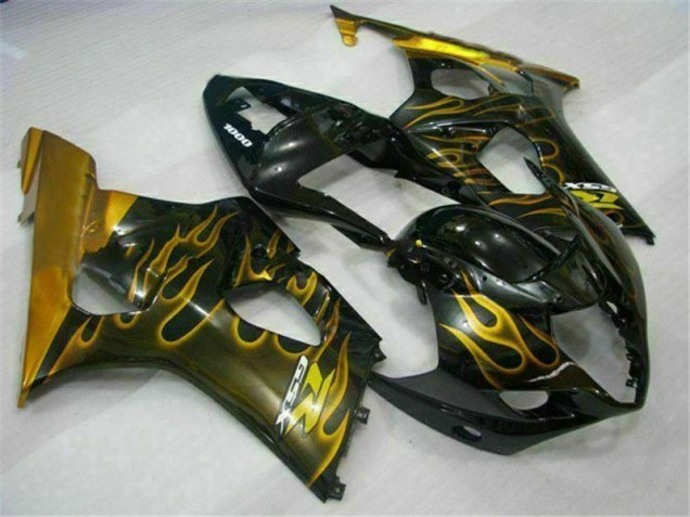 2003-2004 Gold Black Suzuki GSXR 1000 Motorcycle Fairing Kit Canada 2003-2004 Gold Black Suzuki GSXR 1000 Motorcycle Fairing Kit Canada
