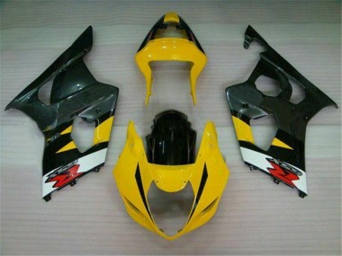 2003-2004 Yellow Black Suzuki GSXR 1000 Motorcycle Fairings Kit Canada