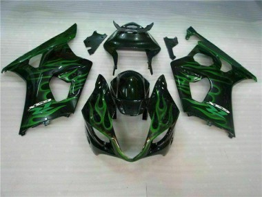 2003-2004 Green Black Suzuki GSXR 1000 Motorbike Fairing Canada