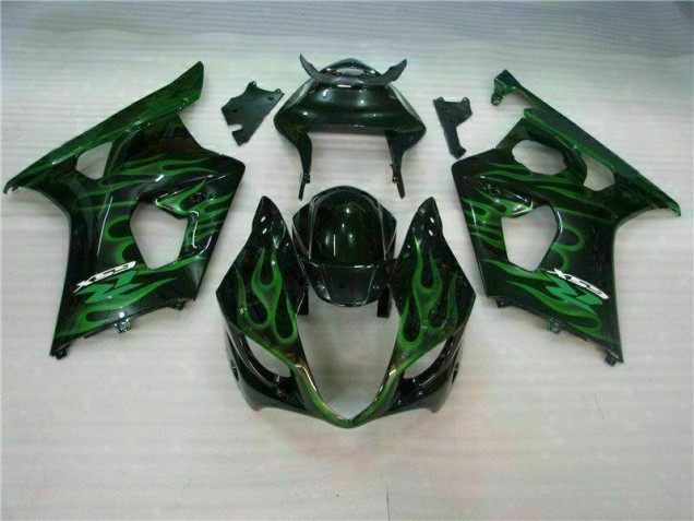 2003-2004 Green Black Suzuki GSXR 1000 Motorbike Fairing Canada 2003-2004 Green Black Suzuki GSXR 1000 Motorbike Fairing Canada