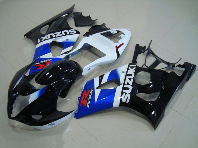 2003-2004 Black Blue White Suzuki GSXR 1000 Motorcycle Fairing Kit Canada 2003-2004 Black Blue White Suzuki GSXR 1000 Motorcycle Fairing Kit Canada