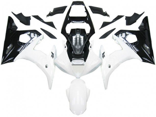 2003-2005 Black White Yamaha YZF R6 Motorcycle Fairing Kits Canada 2003-2005 Black White Yamaha YZF R6 Motorcycle Fairing Kits Canada