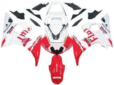 2003-2005 White Red Fiat Yamaha YZF R6 Motorbike Fairing Canada