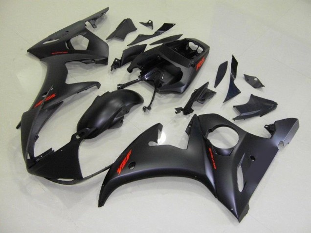 2003-2005 Matte Black Red Decals Yamaha YZF R6 Motorbike Fairing Canada 2003-2005 Matte Black Red Decals Yamaha YZF R6 Motorbike Fairing Canada