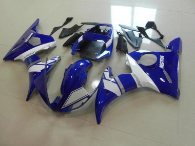 2003-2005 Blue White Yamaha YZF R6 Motorcycle Fairing Kit Canada