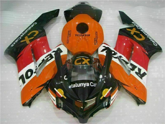 2004-2005 Orange Repsol CX Honda CBR1000RR Replacement Motorcycle Fairings Canada 2004-2005 Orange Repsol CX Honda CBR1000RR Replacement Motorcycle Fairings Canada