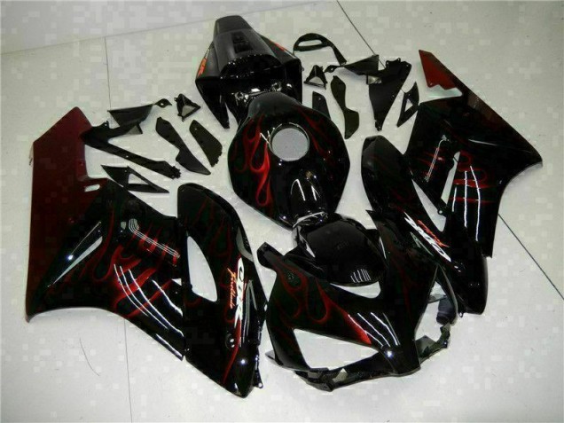 2004-2005 Red Flame Black Honda CBR1000RR Replacement Fairings Canada 2004-2005 Red Flame Black Honda CBR1000RR Replacement Fairings Canada