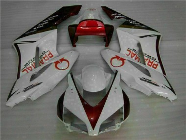 2004-2005 White Red Honda CBR1000RR Moto Fairings Canada