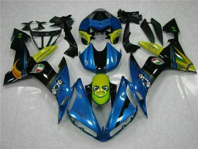 2004-2006 Blue Yamaha YZF R1 Motorcycle Replacement Fairings Canada 2004-2006 Blue Yamaha YZF R1 Motorcycle Replacement Fairings Canada