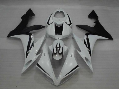 2004-2006 White Black Flame Yamaha YZF R1 Motor Fairings Canada