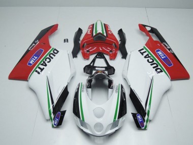 2005-2006 White Red Enel Ducati 749 999 Bike Fairing Kit Canada