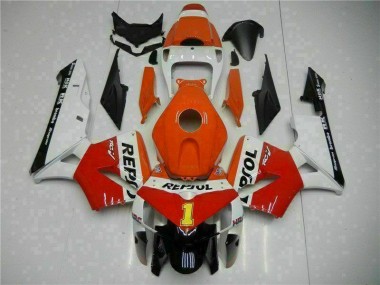2005-2006 Orange Repsol Honda CBR600RR Bike Fairing Kit Canada