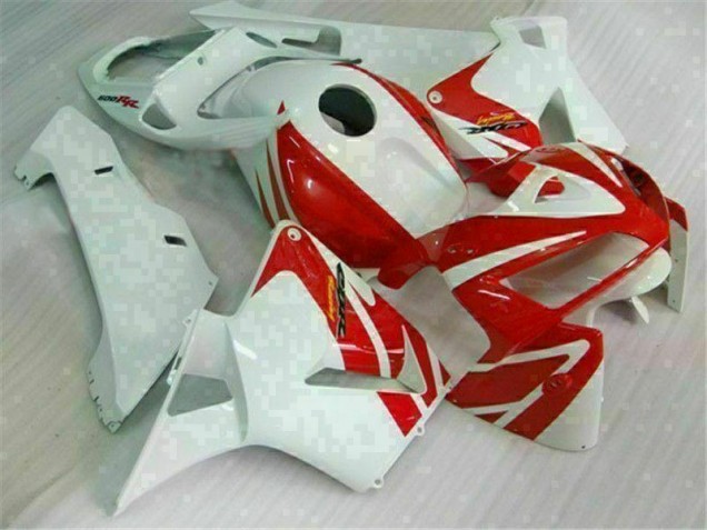 2005-2006 Red White Honda CBR600RR Motor Fairings Canada 2005-2006 Red White Honda CBR600RR Motor Fairings Canada