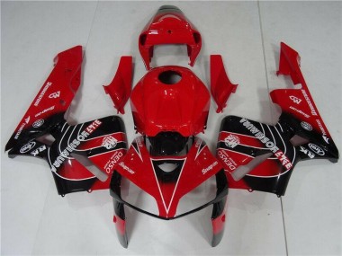 2005-2006 Red Black Honda CBR600RR Motorcycle Fairing Kit Canada