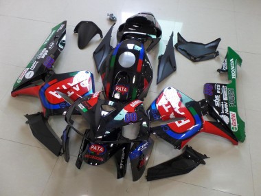 2005-2006 Black Red Pata Honda CBR600RR Motorbike Fairings Canada