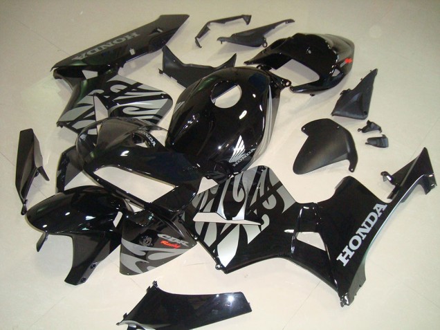 2005-2006 Black White Flame Honda CBR600RR Bike Fairing Canada 2005-2006 Black White Flame Honda CBR600RR Bike Fairing Canada