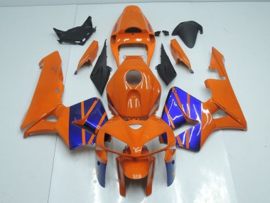2005-2006 Orange Blue Honda CBR600RR Motorcycle Fairings Kit Canada