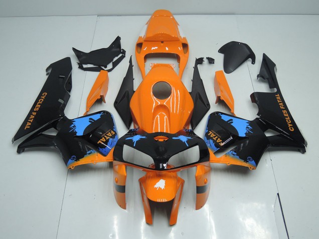2005-2006 Orange Black Honda CBR600RR Motorcycle Fairings Canada 2005-2006 Orange Black Honda CBR600RR Motorcycle Fairings Canada