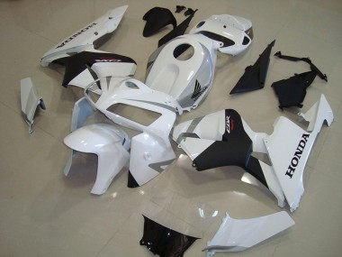 2005-2006 Pearl White Matte Black Honda CBR600RR Motorcycle Fairing Canada