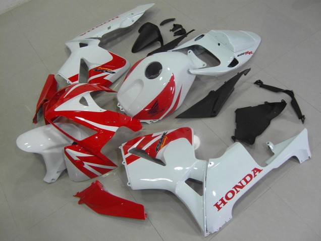 2005-2006 Red White Honda CBR600RR Replacement Motorcycle Fairings Canada 2005-2006 Red White Honda CBR600RR Replacement Motorcycle Fairings Canada