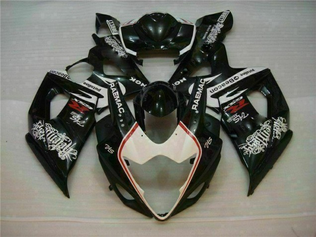 2005-2006 White Black Suzuki GSXR 1000 Motorcycle Fairings Kit Canada 2005-2006 White Black Suzuki GSXR 1000 Motorcycle Fairings Kit Canada