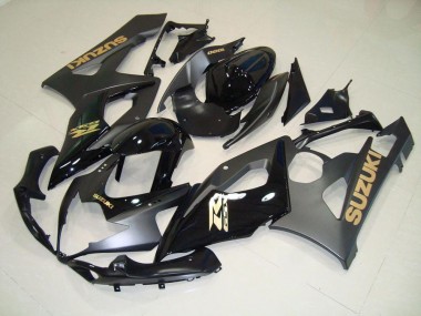 2005-2006 Black with Gold Decals Suzuki GSXR 1000 Motorcylce Fairings Canada