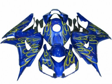 2006-2007 Yellow Flame Blue Honda CBR1000RR Replacement Fairings Canada