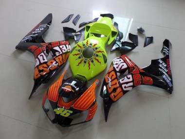 2006-2007 Fluro Rossi Honda CBR1000RR Bike Fairings Canada