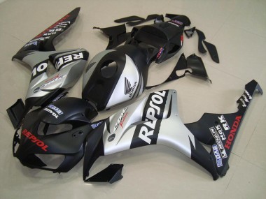 2006-2007 Matte Black Silver Repsol Honda CBR1000RR Replacement Fairings Canada