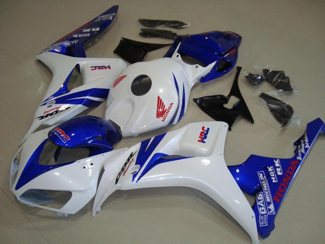2006-2007 White and Blue Honda CBR1000RR Replacement Fairings Canada 2006-2007 White and Blue Honda CBR1000RR Replacement Fairings Canada